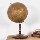 Antique globe with relief