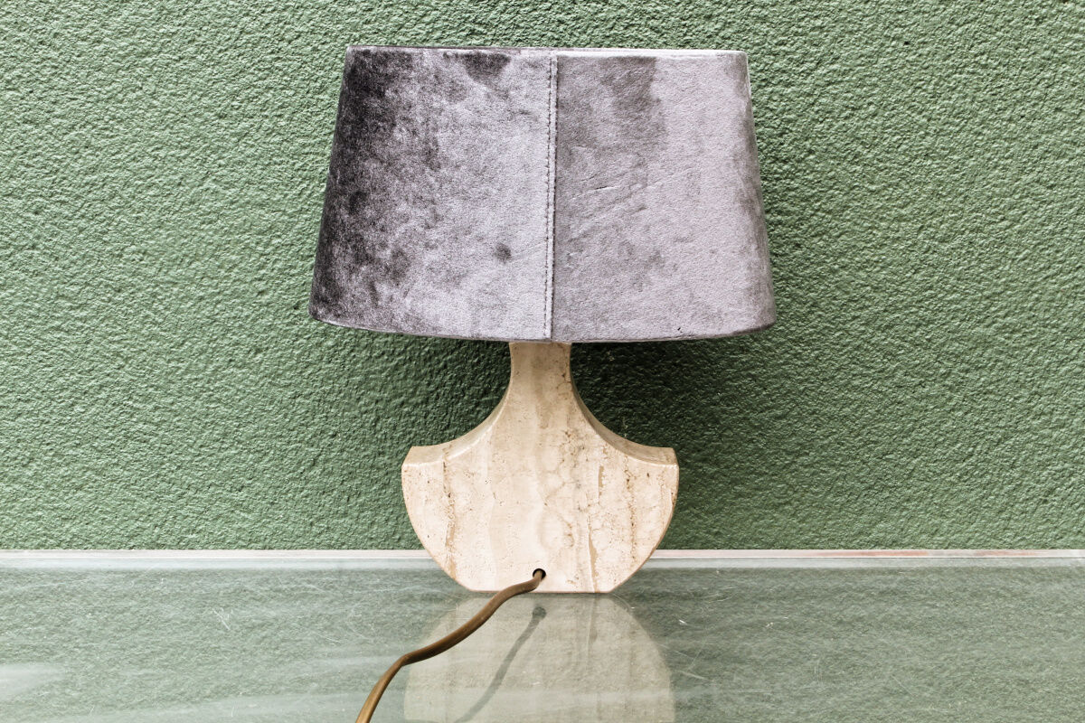 Travertine lamp, Fratelli Mannelli, Italy