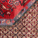 Traditional red medallion runner rug long handmade oriental wool carpet - 135x285cm