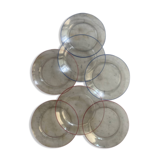 Set of transparent plates