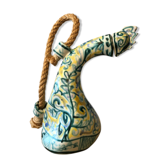 Vintage ceramic zoomorphic pitcher
