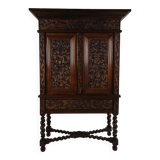 19th Century Carved Colonial Cabinet – Dutch East Indies