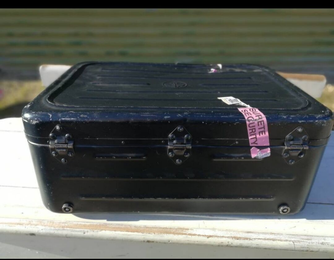 Metal case, army, French Navy Vintage 70s