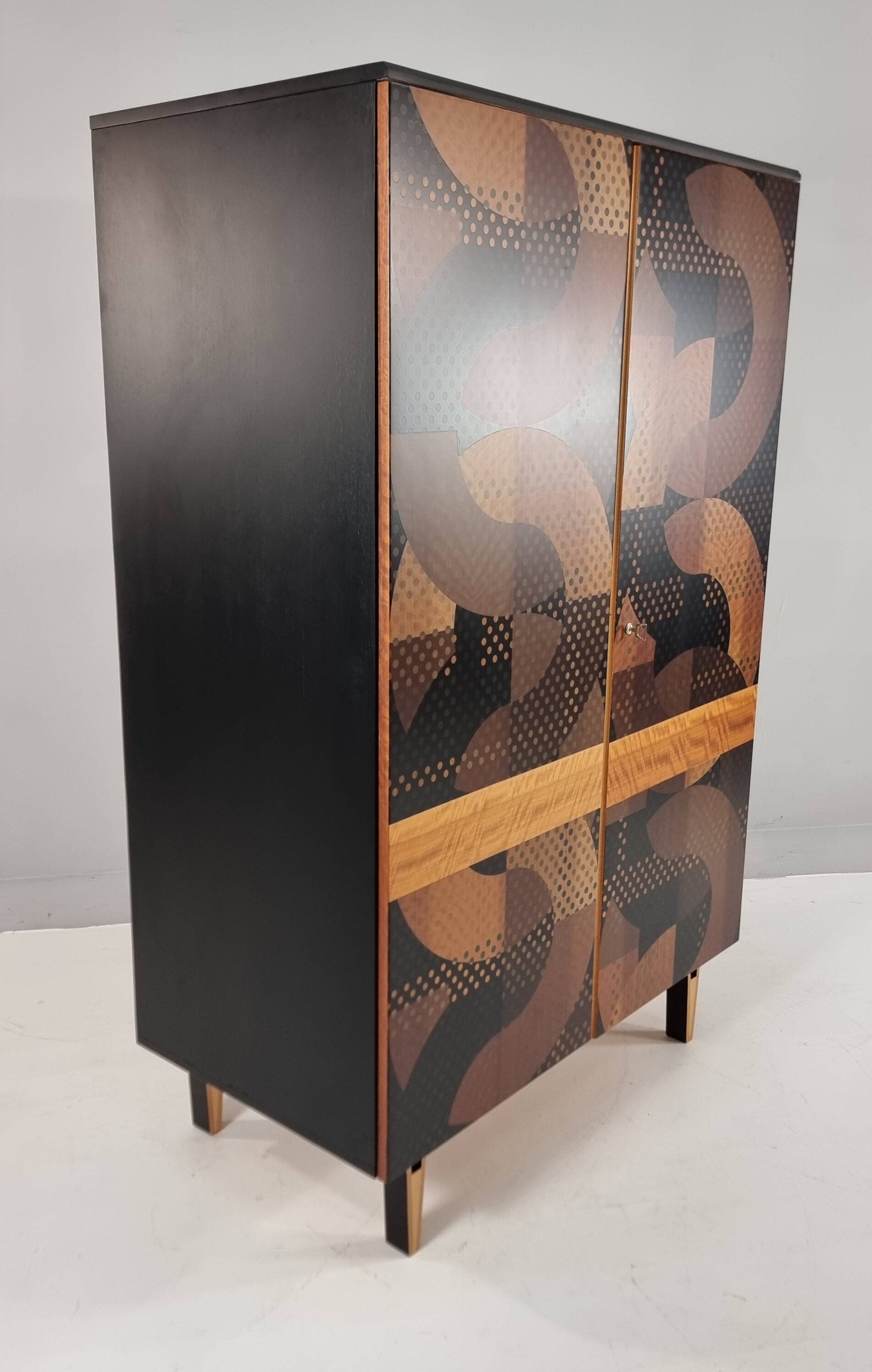 Vintage Beech Wardrobe, 1970s