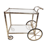 Service trolley serving gilded brass style Maison Baguès