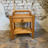 Pair of solid pine nightstands, Circa 1980s