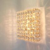 Large faceted crystal ceiling light by Kinkeldey, Germany, 1970s.