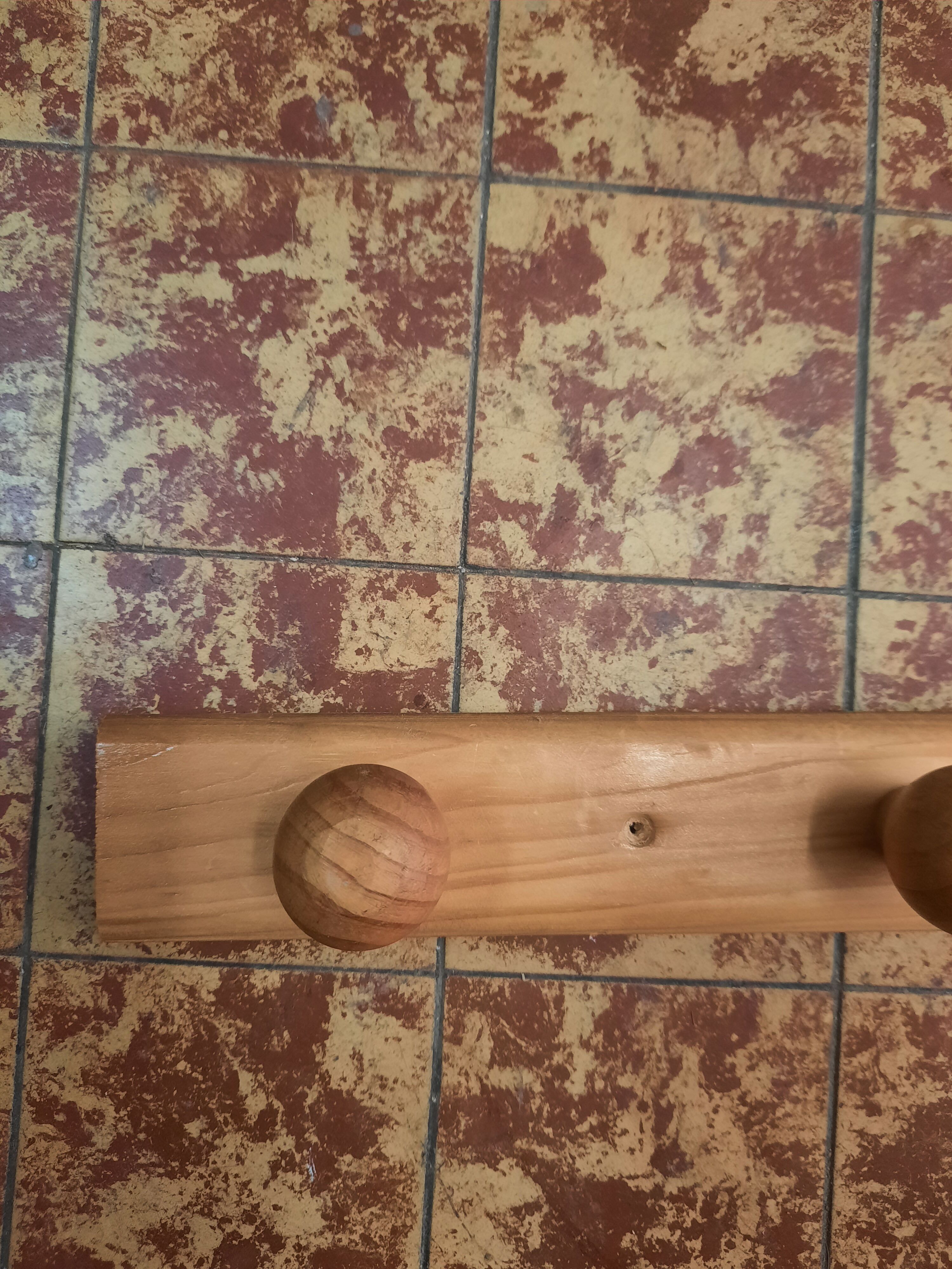 Wooden coat rack