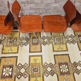 Set of 4 stackable chairs Flototto design Adam Stegner 60s vintage
