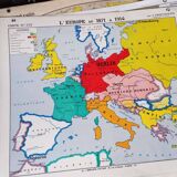 Geographic map cabinet