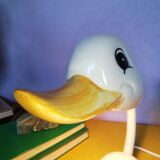 Flexible ceramic duck lamp, 1968