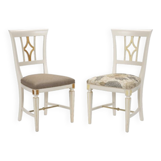 Set of two wooden chairs