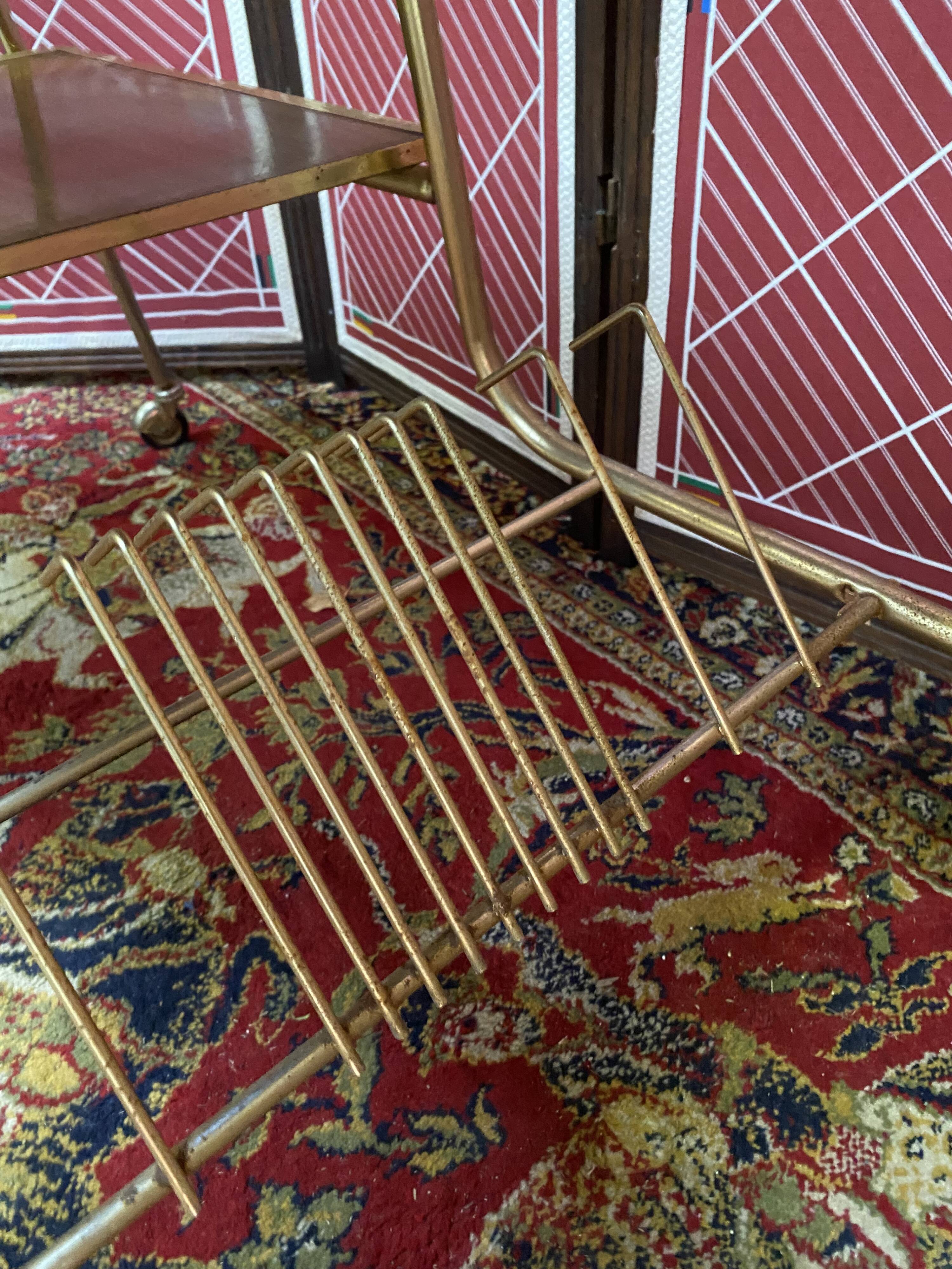 Service range vinyls trolley on wheels of the 70's