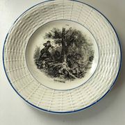 Complete set of 12 plates Digoin Sarreguemines – The 12 months (1900-1920)