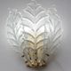 Set of 3 Taormina Murano Ceiling Light and Murano Glass Wall Light , 1970