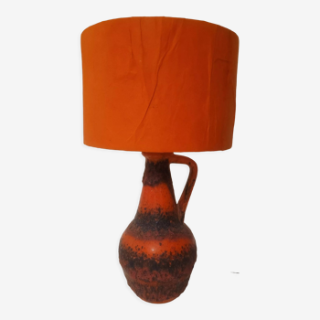 Lampe vintage en gres west germany