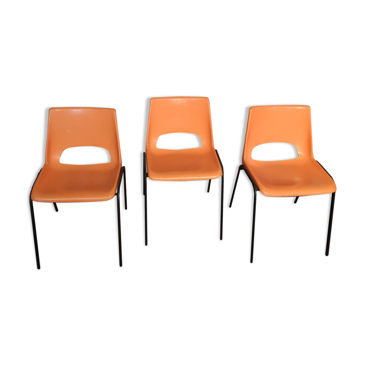 Vintage orange chairs