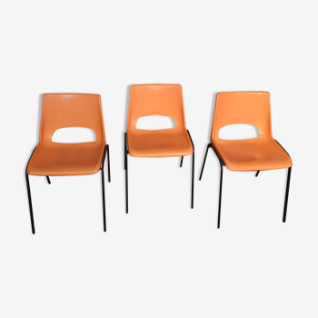 Vintage orange chairs