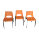 Vintage orange chairs