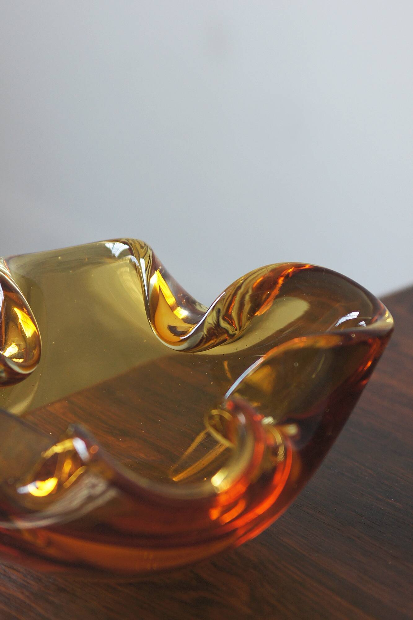 Vintage Italian Glass Bowl, 1970s