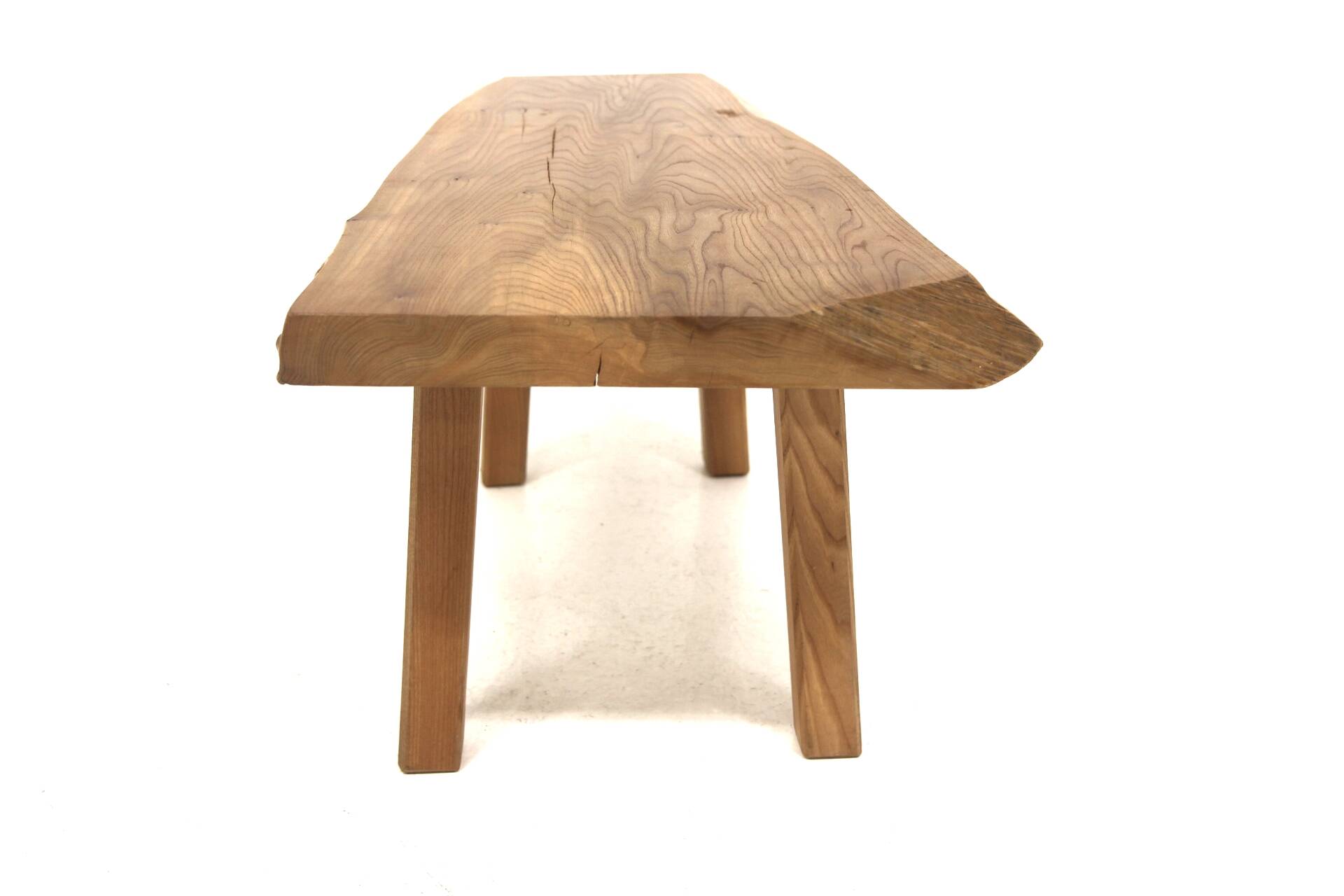 Scandinavian elm coffee table, Sweden, 1970