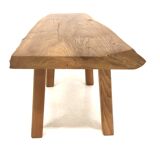 Scandinavian elm coffee table, Sweden, 1970
