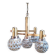 Vintage Italian chandelier in the style of Gaetano Sciolari, 1970s