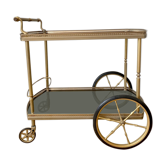 Rolling service gilded brass