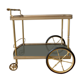 Rolling service gilded brass