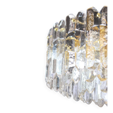 Superb brass and Murano glass light fixture Palazzo, Kalmar, Austria, 1970.