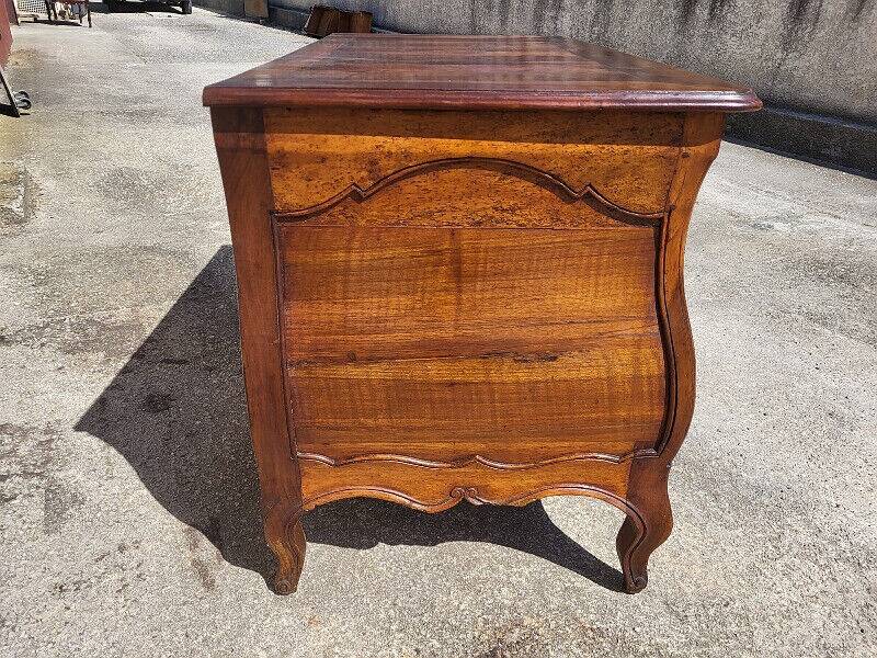 Louis xv tombeau chest of drawers in walnut 2 drawers from the 18th century