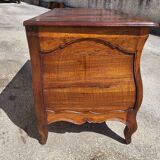 Louis xv tombeau chest of drawers in walnut 2 drawers from the 18th century