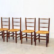 Set of four French dining chairs