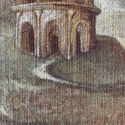 Oil on canvas landscape a l'antique signed gouny et marange