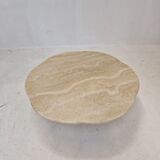 Italian travertine coffee table, 1980s