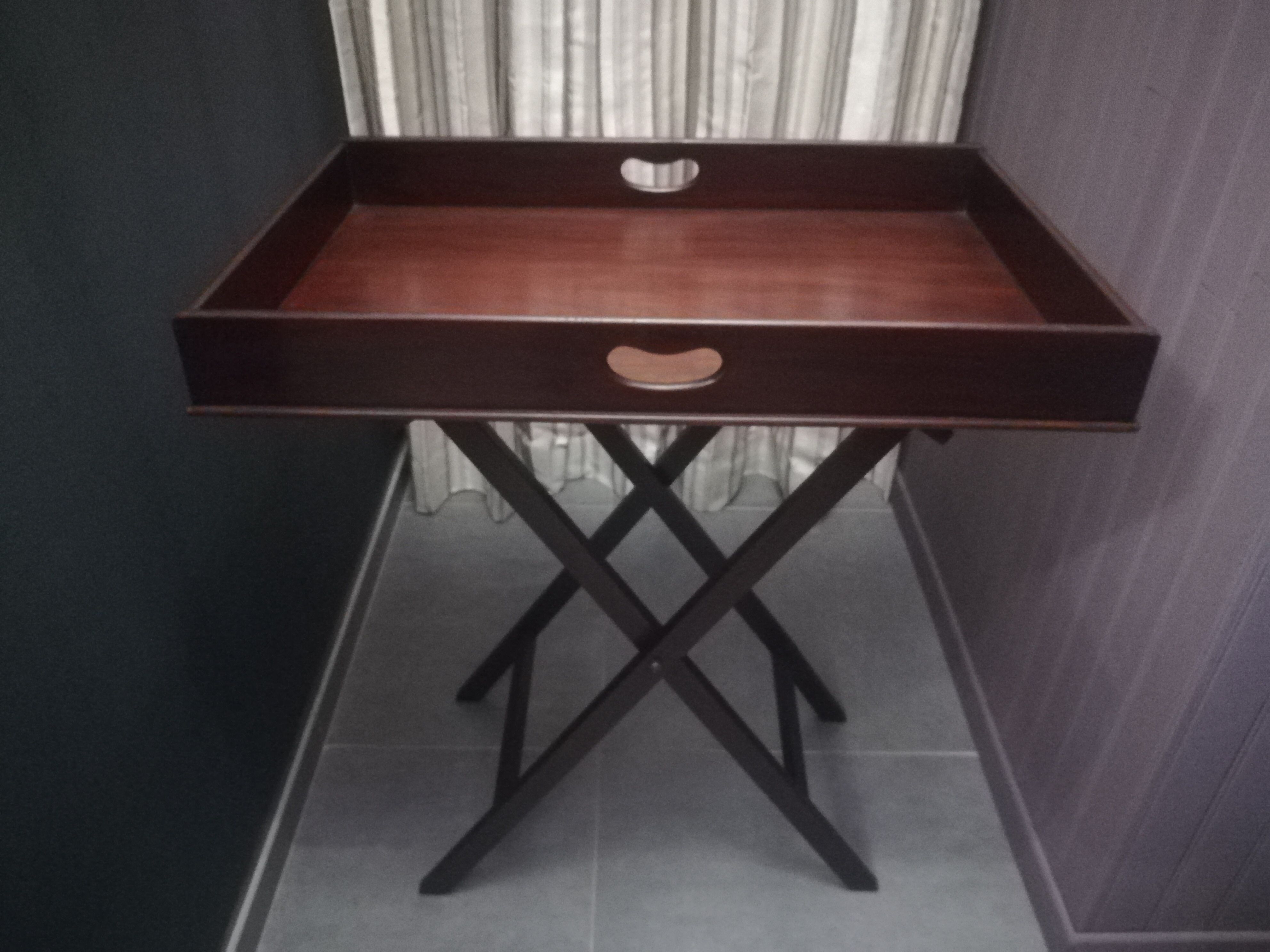 Mahogany Folding Butler Table
