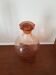 Carafe a liqueur vintage en verre rose