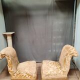 Paire de chaise "crapaud"