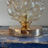 Bedside lamp bubble amber