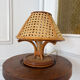 Vintage rattan caned lamp