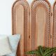 Rattan and cannage screen