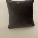 Coussin velours anthracite