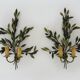 Large pair of olive branch wall sconces Art et FLoritude