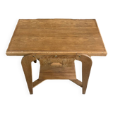 70s oak console / table