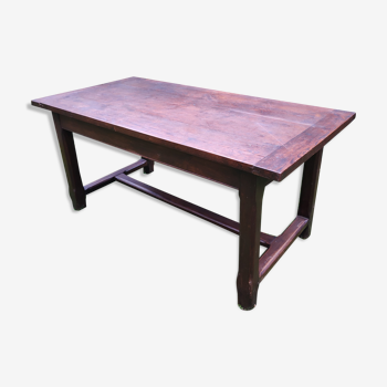 Table de ferme en chêne vintage 162cm