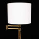 Brass swing arm desk lamp Deknudt 1970s