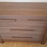 Chest of drawers wood-plated grayoak
