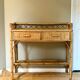 Vintage bamboo and rattan desk