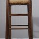 Tabouret paillé vintage design style Charlotte Perriand 1970s
