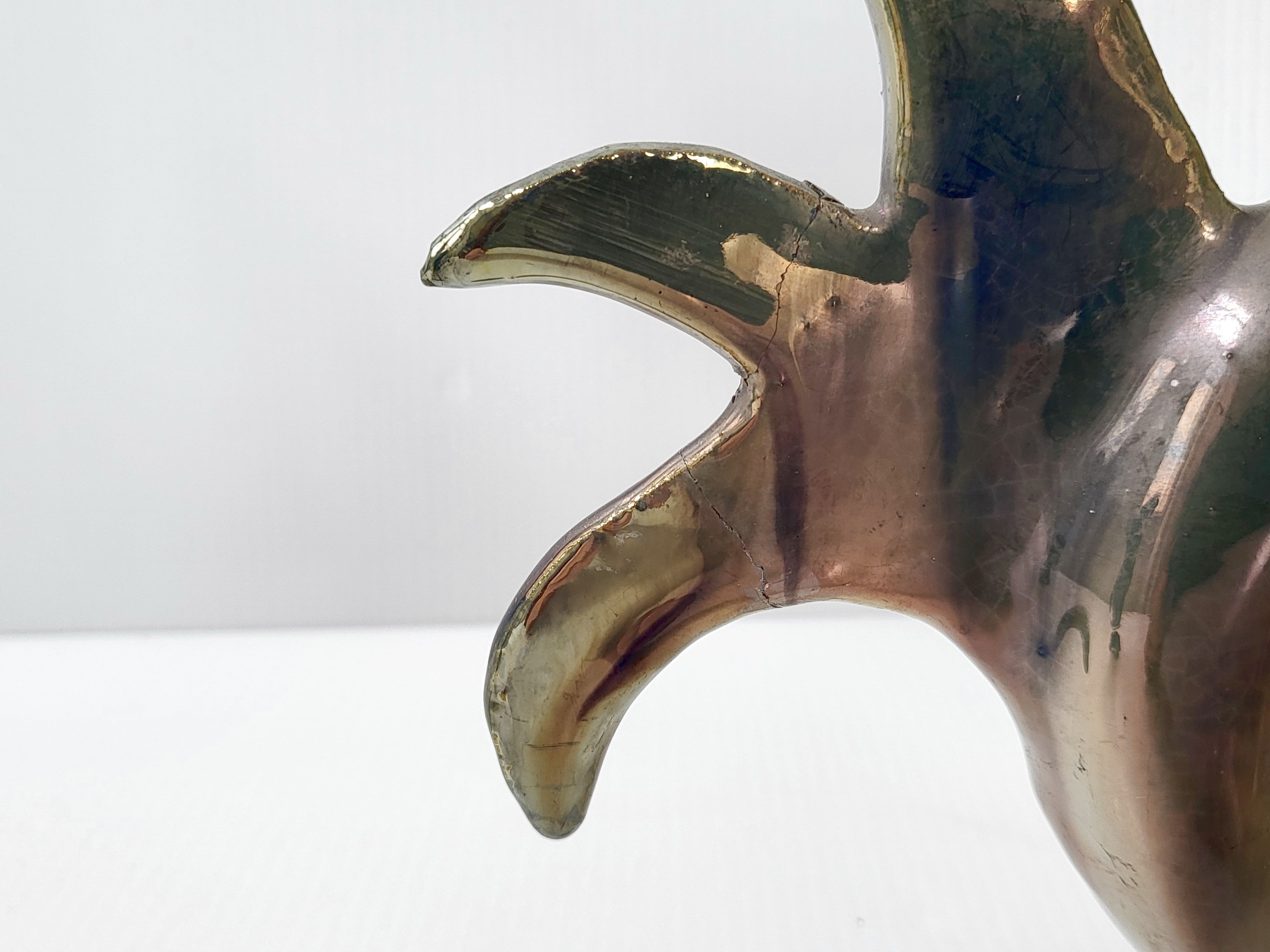 Pair of vintage zoomorphic vases